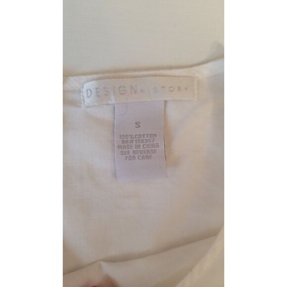 Design History Cotton Bell Sleeve Top Size Small Summer Top - Picture 9 of 9